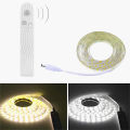 1M-5M LED Light Strip Motion Sensor LED Night Light Cabinet Lighting Battery Operated Tape Light for Counter Bed Stair Wardrobe. 