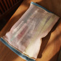 Translucent mesh nylon storage bag ID bag travel ticket data line pen storage portable thin foldable Cosmetic bag Pencil Case.