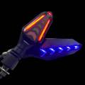 Bike Indicator Slide Arrow Running Style With Lava DRL Red - Yellow 2 Pcs Set. 