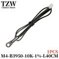 TZW NTC temperature sensor temperature measurement thermistor 10K B3950 1% M3M4M5M6M8M10 inverter fan wire ear fixed probe. 