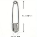 1pc Large Stainless Steel Safety Pin, Heavy Duty Oversize Pins for Laundry, Upholstery, Blankets, Quilting, Fashion Decor. 