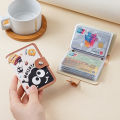 Cartoon coal ball card bag, large capacity, multi-card position, certificate storage, business card card holder. 