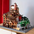 3687-Piece Hongyao Cave Building Block Set - Mixed Colors, Enhances Creativity and Concentration, Features Traditional East Asian Architecture. 