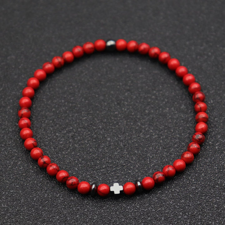 Simple%20Cross%20Beaded%20Bracelet%20Men%20Apparel%20Accessories%204mm%20Natural%20Lava%20Howlite%20Stone%20Braslet%20Amulet%20Casual%20Homme%20Jewelry%20Pulseira%20-%20Image%203