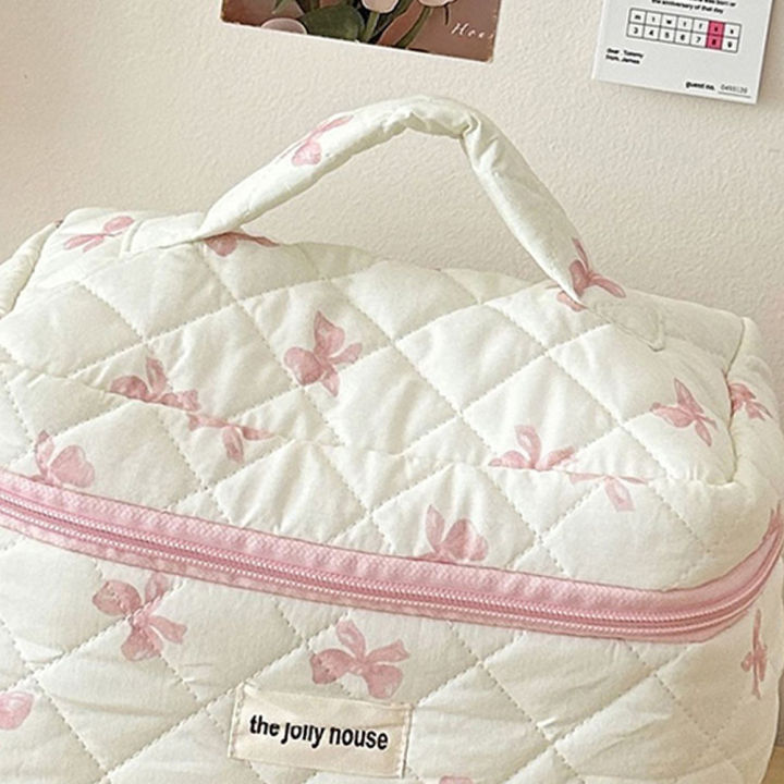 Makeup%20Bag%20Women%20Cotton%20Quilted%20Floral%20Cosmetic%20Bag%20Cosmetic%20Organizer%20Bow%20Flower%20Cloth%20Handbag%20Portable%20Travel%20Toiletry%20Bag%20-%20Image%206