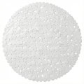1PC Round Pebble Shaped Shower Pad 55x55cm Anti-Slip Bathtub Mat with Drainage Holes for Shower Rooms and Bathroom Floors. 