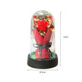 Everlasting LED Rose in Glass Dome – Romantic Gift for Valentine’s Day, Anniversary, Eid,Christmas & Home Decor. 