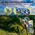80x100 HD Monocular for Smartphone Adapter & Tripod with BAK4 Prism for Birdwatching, Hunting, Hiking, Outdoor Camping.