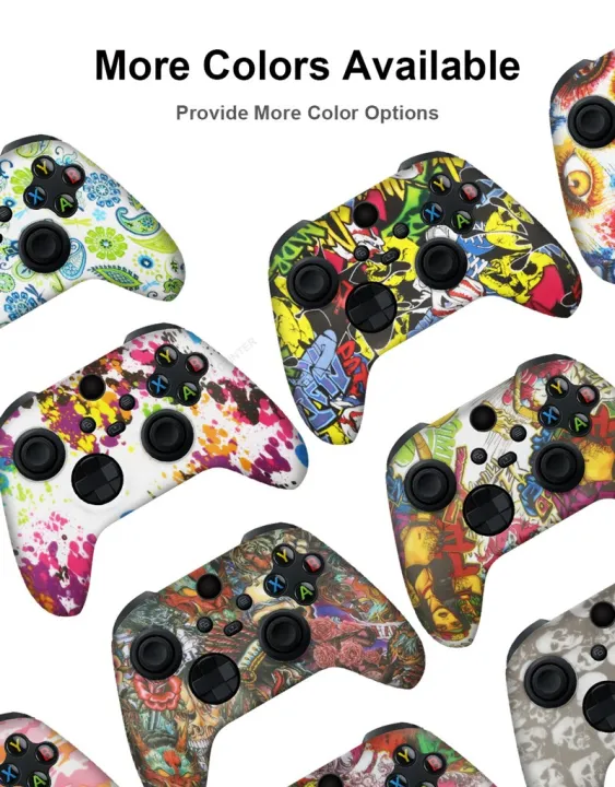 Soft%20Silicone%20Protective%20Case%20For%20Xbox%20Series%20X/S%20Controller%20Skin%20Gamepad%20Rubber%20Skin%20Thumb%20Grips%20Cap%20Joystick%20Cover%20Shell%20-%20Image%204