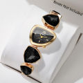Elegant Rhinestone Bracelet Strap Women Watches Fashion Irregular Dial Ladies Quartz Wristwatch Reloj Mujer (Without Box). 
