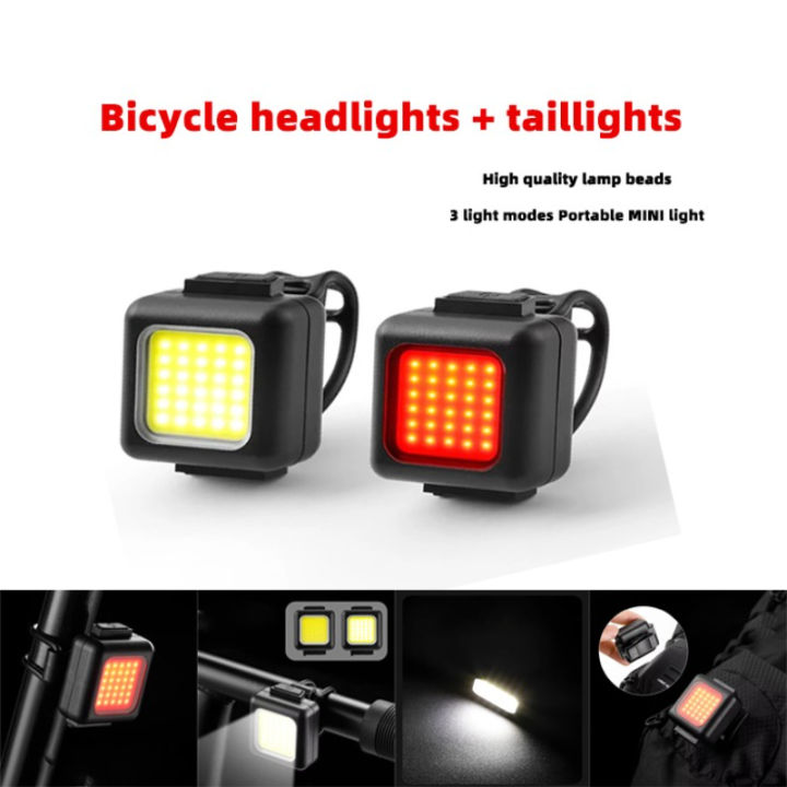 Mini Bike Front/Rear Light Rechargeable LED High Bicycle Taillight ...