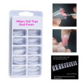 20/100Pcs Quick Building Nail Mold Tips For Acrylic Nails Clear Fake Nail Art Molds Nail Extension Builder Mold Manicure Tool. 