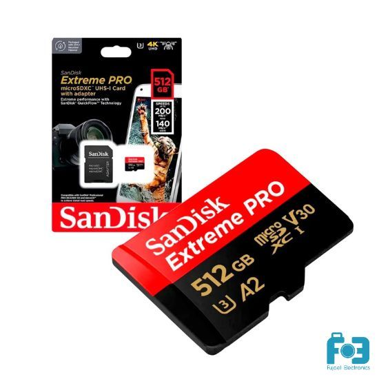 Sandisk Extreme PRO 512GB 170mbps MicroSDXC UHS 1 Memory Card With