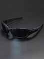 Outdoor Sports Polarized Sunglasses Men Curve Cutting Frame Stress-Resistant Lens Shield Sun Glasses Wome. 
