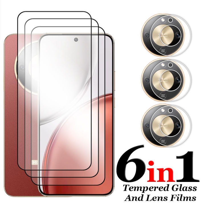 6in1 for Honor X9d 5G Glass for Honor X9d X 9 DTempered Glass 2.5D Full Cover Glue Screen Protector for Honor X9d X9 D Lens Film
