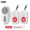 Wireless Elderly SOS Emergency Call Button with Vibration, Portable Personal Alarm for Senior Care, Remote Notification, Help. 