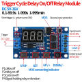DC 5V-36V Trigger Cycle Delay Timer Switch Turn On Off Relay Module with LED Display Adjustable Timer Module. 