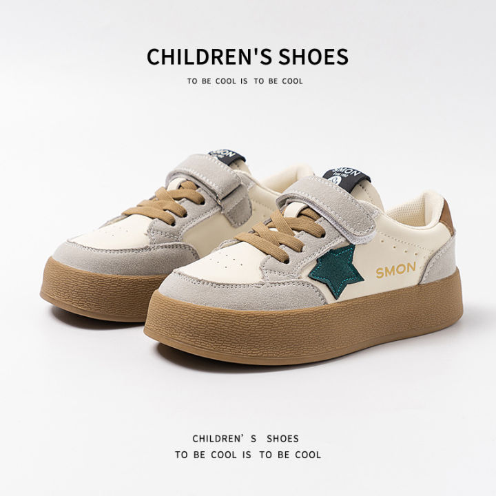 Girls%20Canvas%20Shoes%20Anti-slip%20Soft%20Bottom%20Velcro%20Children's%20Sneakers%20Trendy%20Elementary%20School%20Students%20Shoes%20Fall%20New%20Style%20-%20Image%202