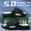 NAFOING New Men Summer Slippers Thick Sole House Non-slip Bathroom Shower Slides Outdoor Soft Cloud Fashion Beach Shoe Flip-flop.