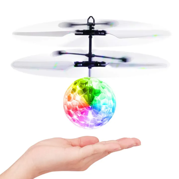 Led Light Suspension Crystal Ball Infrared Induction RC Gesture Control ...