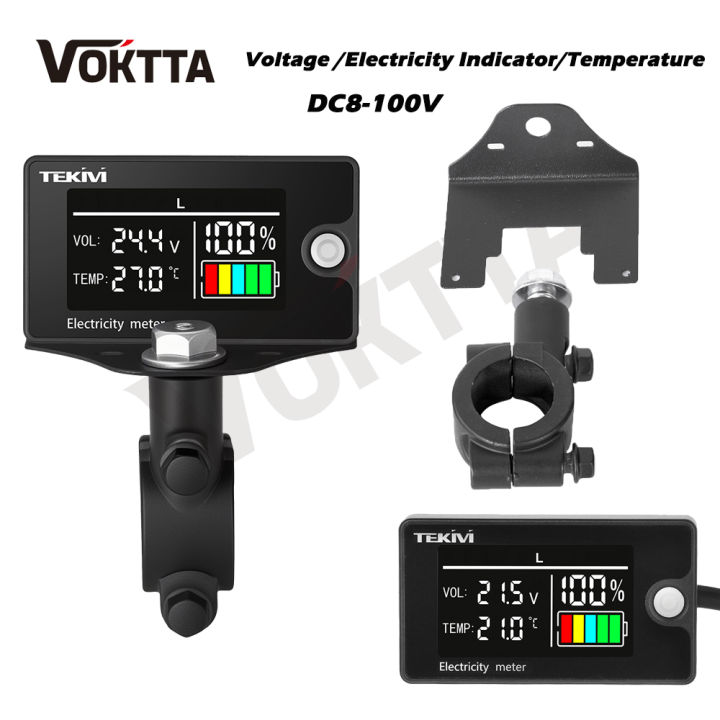 DC 8-100V Color Screen Voltage Power Meter LCD Digital Display ...