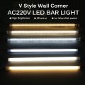 Light Led Bar Transparent/Milky 30cm, 45cm, 1 meter Direct AC220V High Brightness WARM/WHITE. 