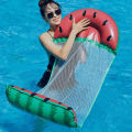 PVC Summer Inflatable Foldable Floating Row Swimming Pool Water Hammock Air Mattresses Bed Beach Water Sports Lounger Chair. 