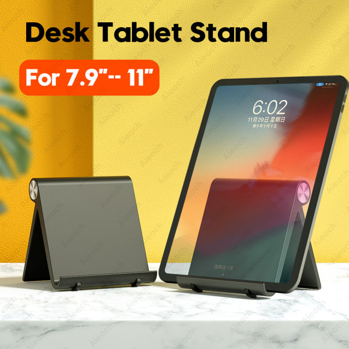 Desktops Holder For Tablet 7.9 to 11 inch , Adjustable Folding Bracket Tablet Stand For iPad Mobile Phone Support