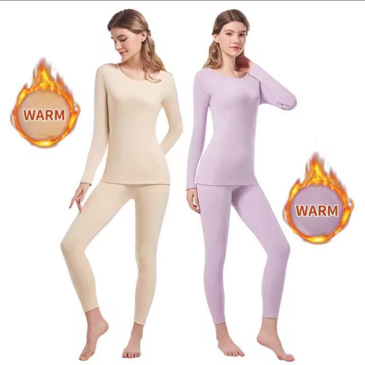 Thermal%20Underwear%20Set%20for%20Women%20Fleece%20Lined%20Base%20Layer%20Tops%20Bottoms%20Free-cutting%20Seamless%20Crew%20Neck%20Long%20Sleeved%20Long%20Johns%20-%20Image%208