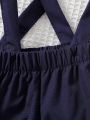 2025 Baby Boy Thin Knit Gentleman Strap Set.