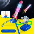 Foot Pump Rocket Launcher Toy, Outdoor Air Powered Stomp Rocket for Boys Girls, Fun Garden Backyard Sport Game,  for 14+. 