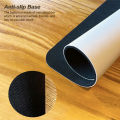 White Leather Mouse Pad, Soft Leather Mouse Mat with Lychee pattern and Rubber Non-Slip Base for Office Game. 