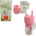 2 In 1 Mini Portable USB Rechargeable High Quality 6 Blades Crusher Juicer.
