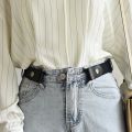 1pc Buckle-Free Belt For Jean Pants,Dresses,No Buckle Stretch Elastic Waist Belt For Women/Men,No Bulge,No Hassle Waist Belt. 
