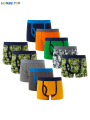 5 pieces/set of boys' cute boxer briefs cotton comfortable underwear. 