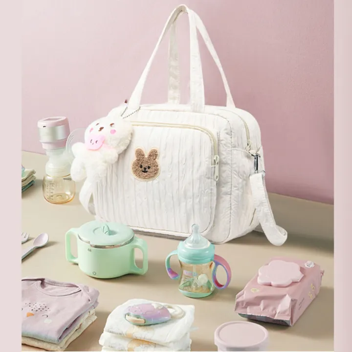 1pc%20Solid%20Color%20Baby%20Diaper%20Bags%20Organizer%20Maternity%20Bag%20Animal%20Cartoon%20Portable%20Nylon%20Mom%20Travel%20Tote%20Bag%20with%20Pendant%20-%20Image%207