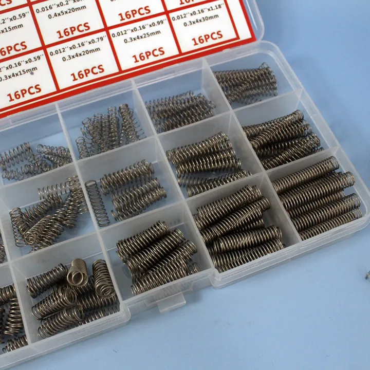 Professional 240pcs Springs Assortment Kit with 15 Sizes Stainless ...