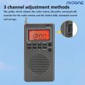 Portable FM AM Radio Mini 9K/10K Radios Receiver Built-in Speaker Backlight HD Display Screen Alarm Clock Sleep Timer Elder .