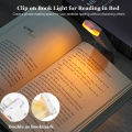 New LED Clip USB Rechargeable Book Reading Light Brightness Adjustable Eye Care Book Lamp Light Portable Bookmark Read Light. 