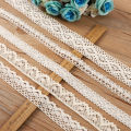 5Meter Roll White Cotton Embroidered Lace Net Ribbons Fabric Trim DIY Decorate Sewing Handmade Craft Materials Bow.