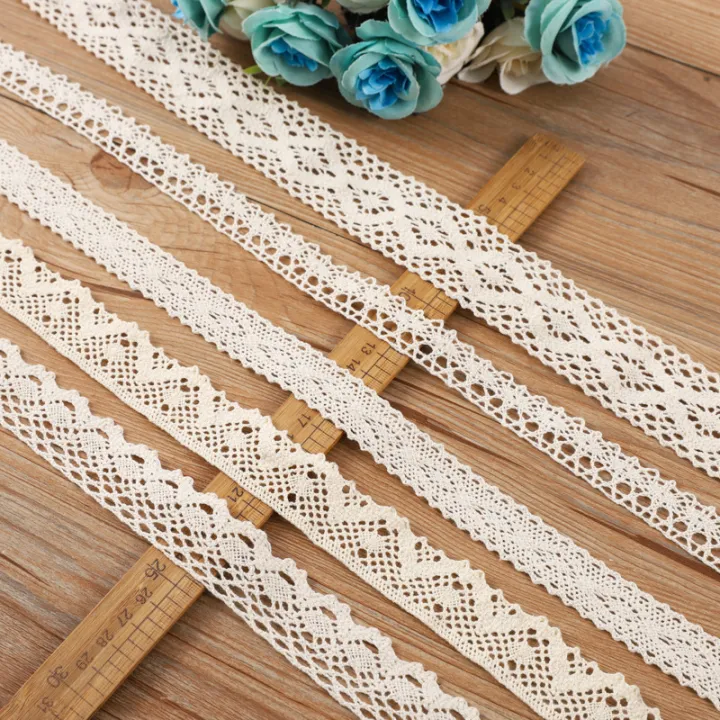 5Meter%20Roll%20White%20Cotton%20Embroidered%20Lace%20Net%20Ribbons%20Fabric%20Trim%20DIY%20Decorate%20Sewing%20Handmade%20Craft%20Materials%20Bow%20-%20Image%203
