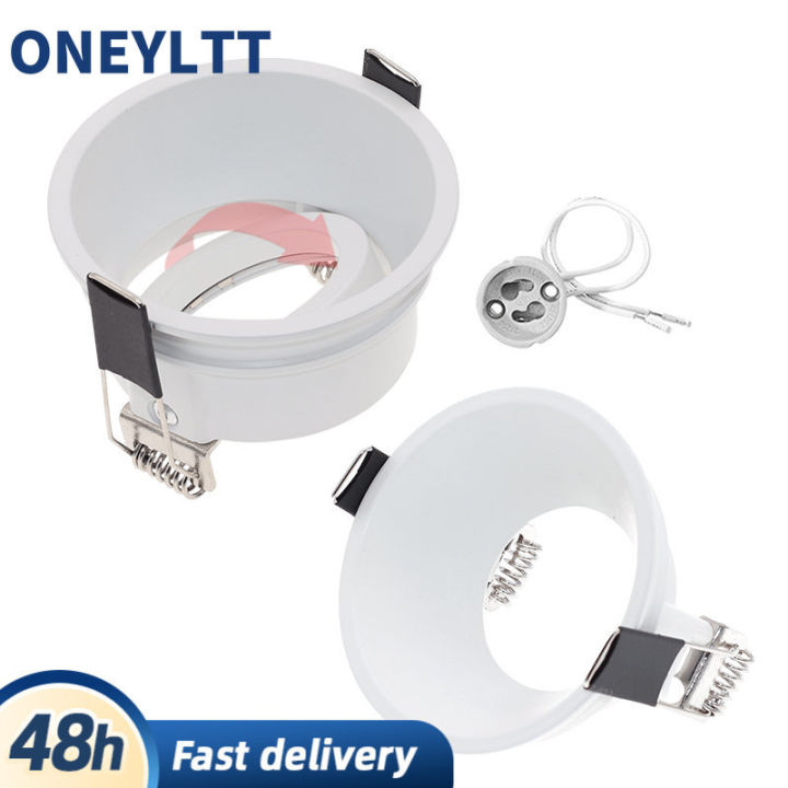 Recessed LED Ceiling spotlight Frame Round GU10 Fixture Holders ...