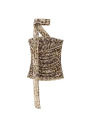 Women Leopard Print 2 Piece Outfit Strapless Ruched Crop Top Maxi Skirt Set With Choker Scarf Party Clubwear For Summer. 