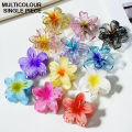 Large 8 cm Hair Clip Flower Claw pack of 2 and pack of 1 | Stylish Anti-Slip Women’s Hair Accessory | Durable Plastic Headwear for Summer Daily Use multi pack. 