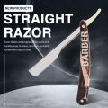 Salon Barber Pattern Razor Manual Shaver Straight Edge Rack Folding Shaving Beard  Cutter Holder Barbershop Accessories. 