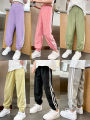 1/3 Pieces Children's summer solid color basic sports pants boys casual Joker elastic waist girl sweet and lovely mosquito pants. 