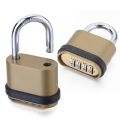 Copper Padlock Zinc Alloy 4-Digit Number Combination Small Locks For Indoor Outdoor Fence Door Sturdy Password Code Locks.