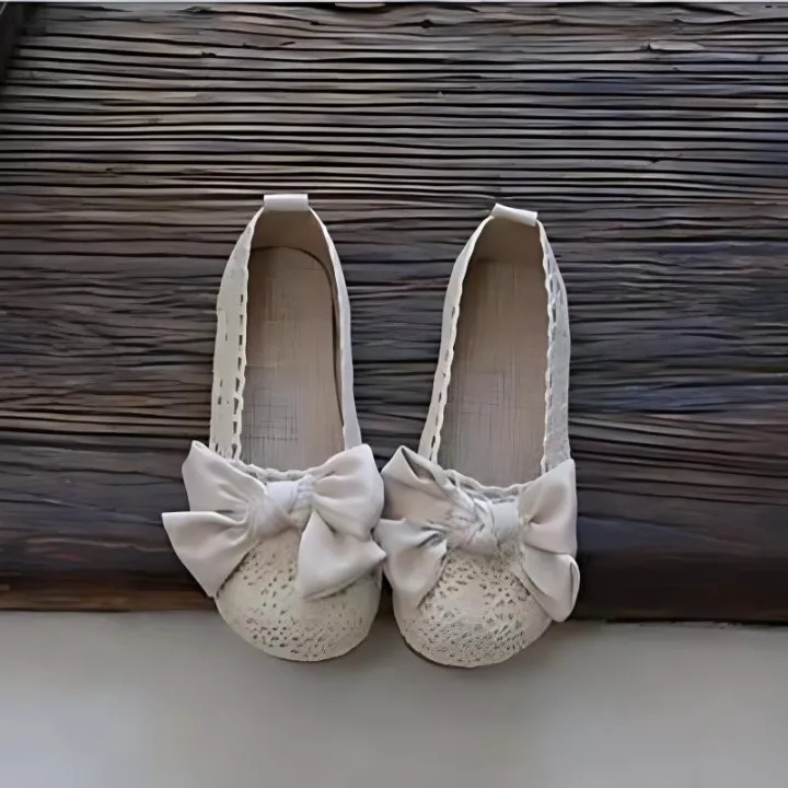 Summer%202026%20Women's%20Flat%20Bottom%20Net%20Shoes%20Knot%20Hollow%20out%20Design%20Maternity%20Fisherman%20Shoes%20Casual%20Versatile%20Footwear%20-%20Image%203