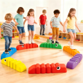 6PCS Anti-slip Wavy Pattern Balance Training Beam, Indoor & Outdoor Kids Gymnastics Fitness Toy, Balance Coordination Strength.