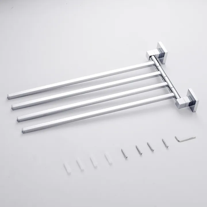 2/4%20Swivel%20Towel%20Bars%20Hanger%20Stainless%20Steel%20Rotatable%20Bathrobe%20Towel%20Rack%20Holder%20Wall%20Mounted%20Bathroom%20Hardware%20-%20Image%205